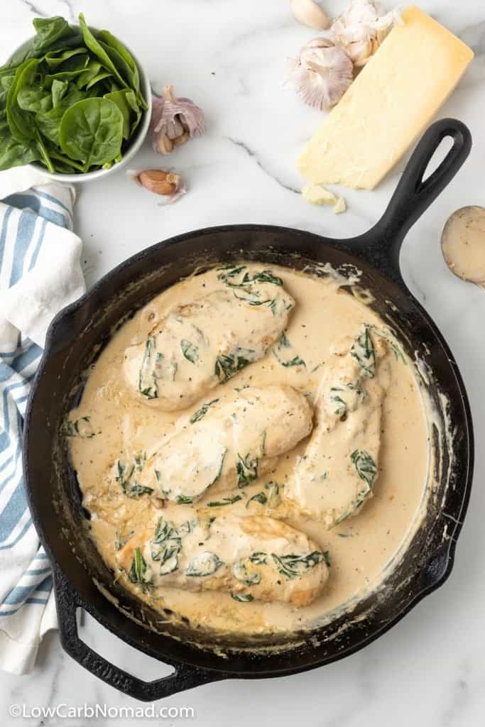 Low Carb Keto Chicken Florentine Recipe