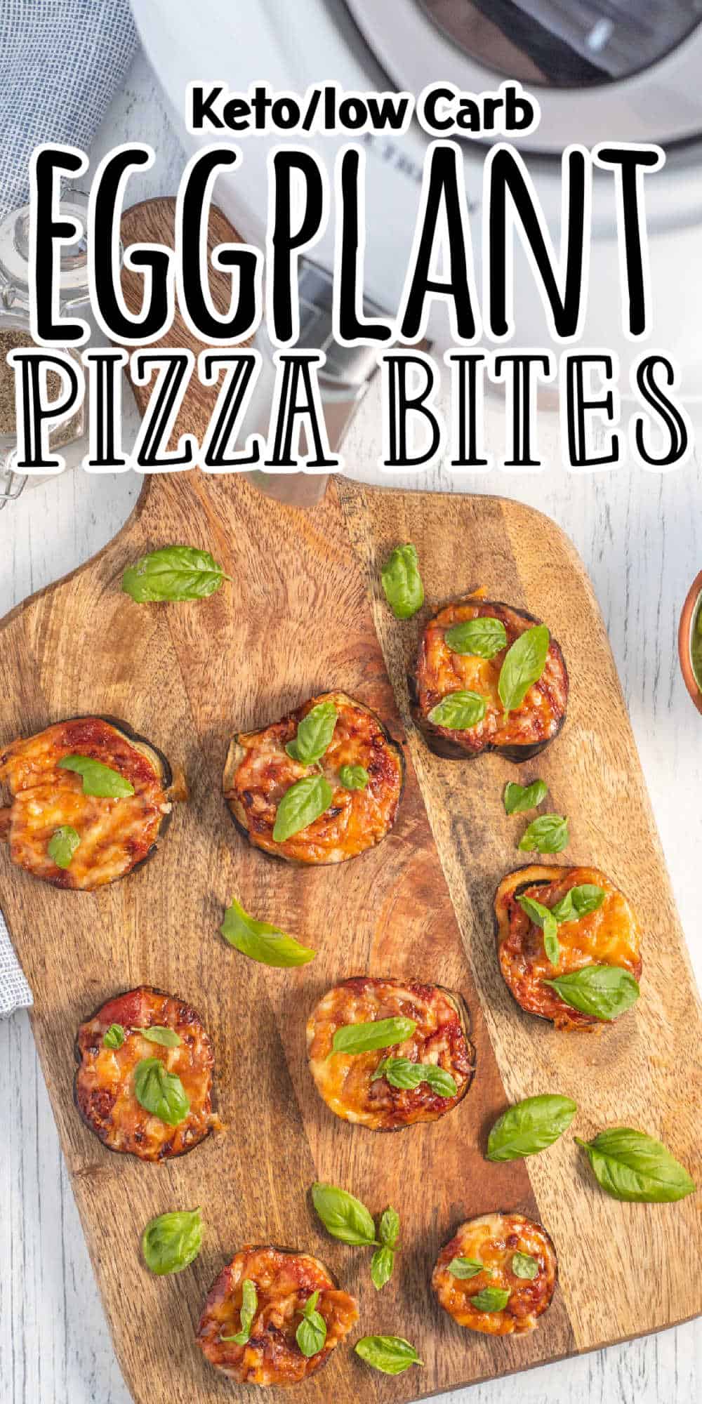 Air Fryer Eggplant Pizza Bites • Low Carb Nomad
