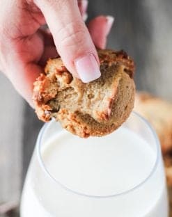 Peanut butter chocolate chip keto cookies