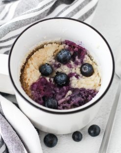 keto low carb blueberry mug muffin recipe