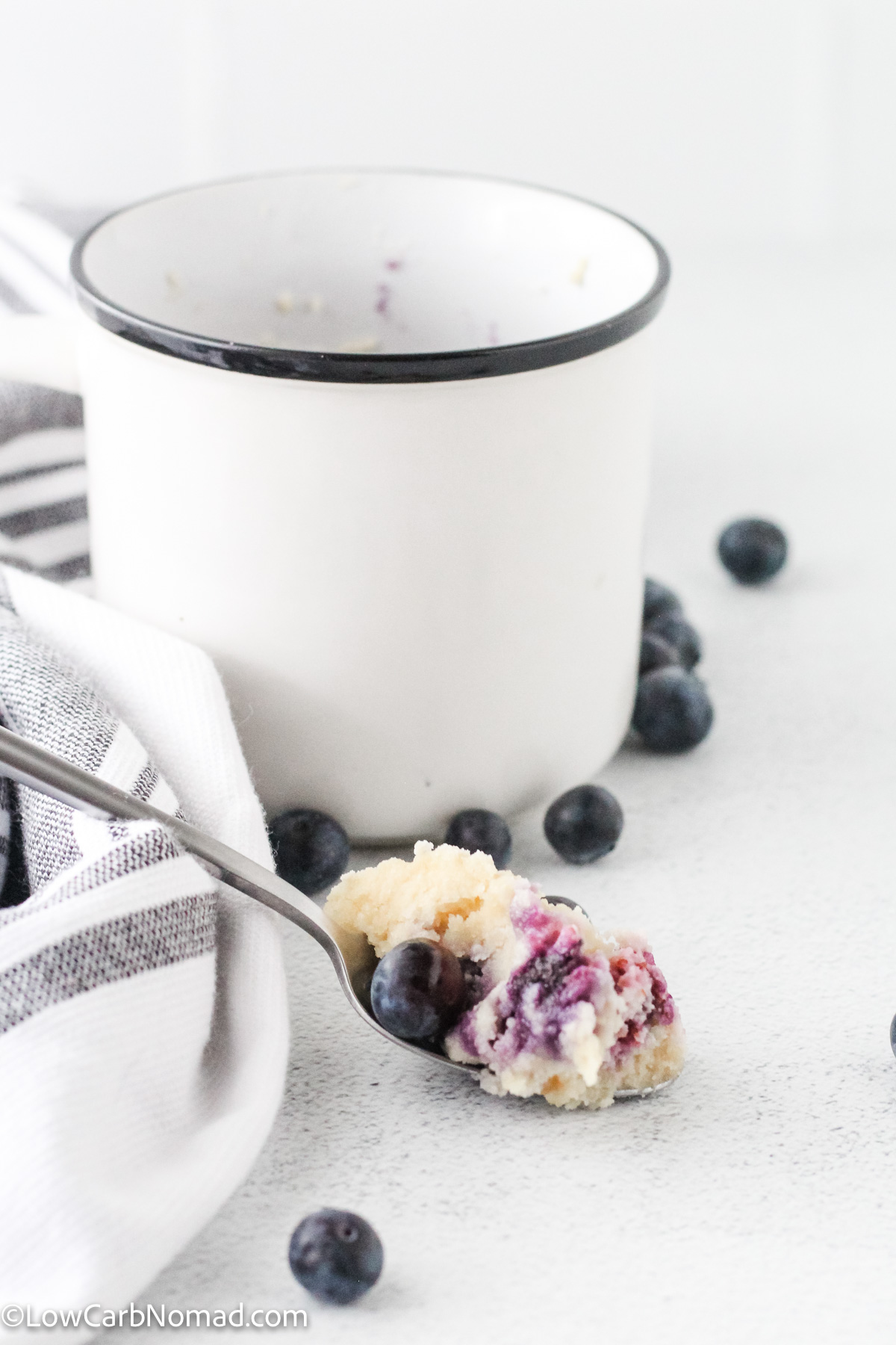 keto low carb blueberry mug muffin recipe