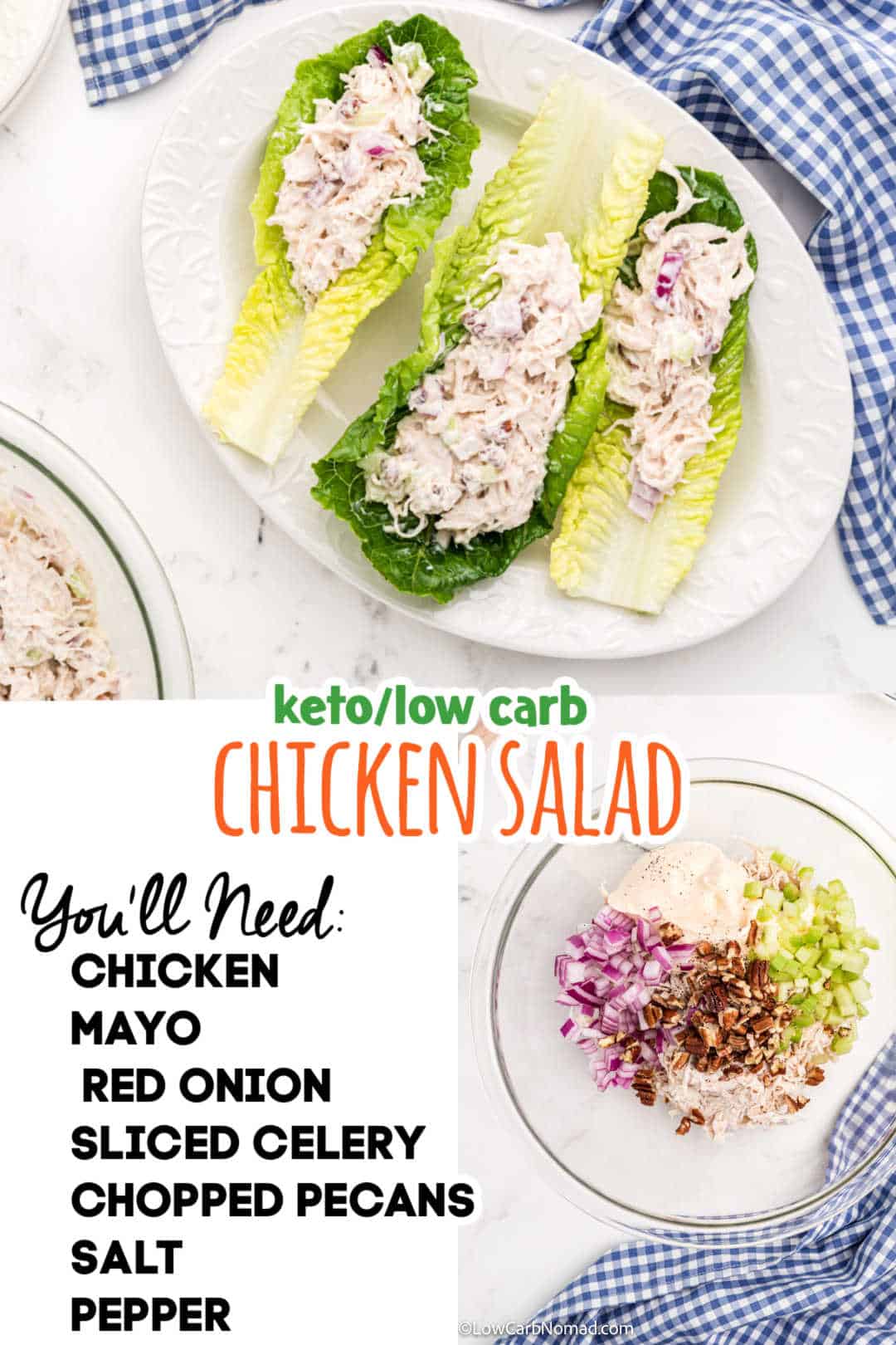 Keto Low Carb Chicken Salad • Low Carb Nomad