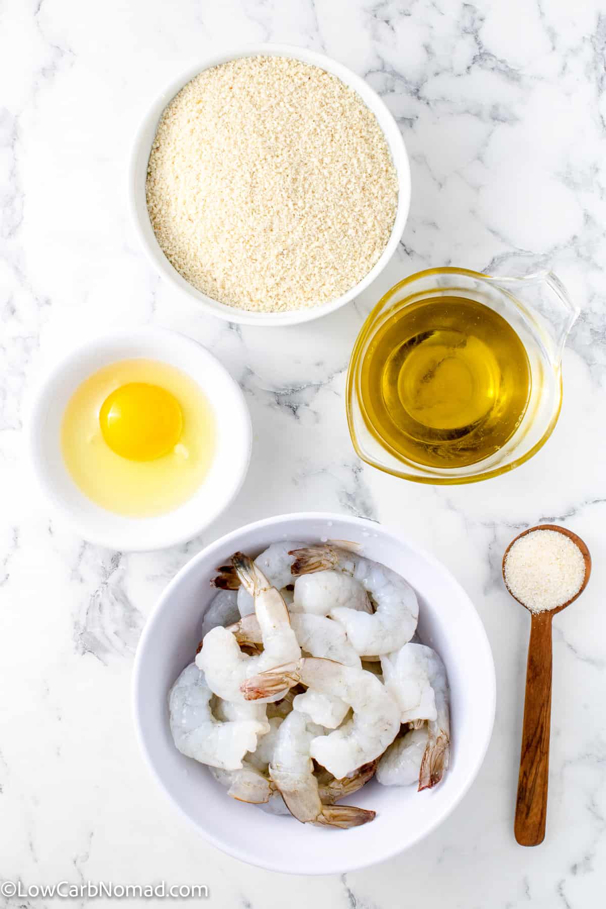 Keto Fried Shrimp ingredients