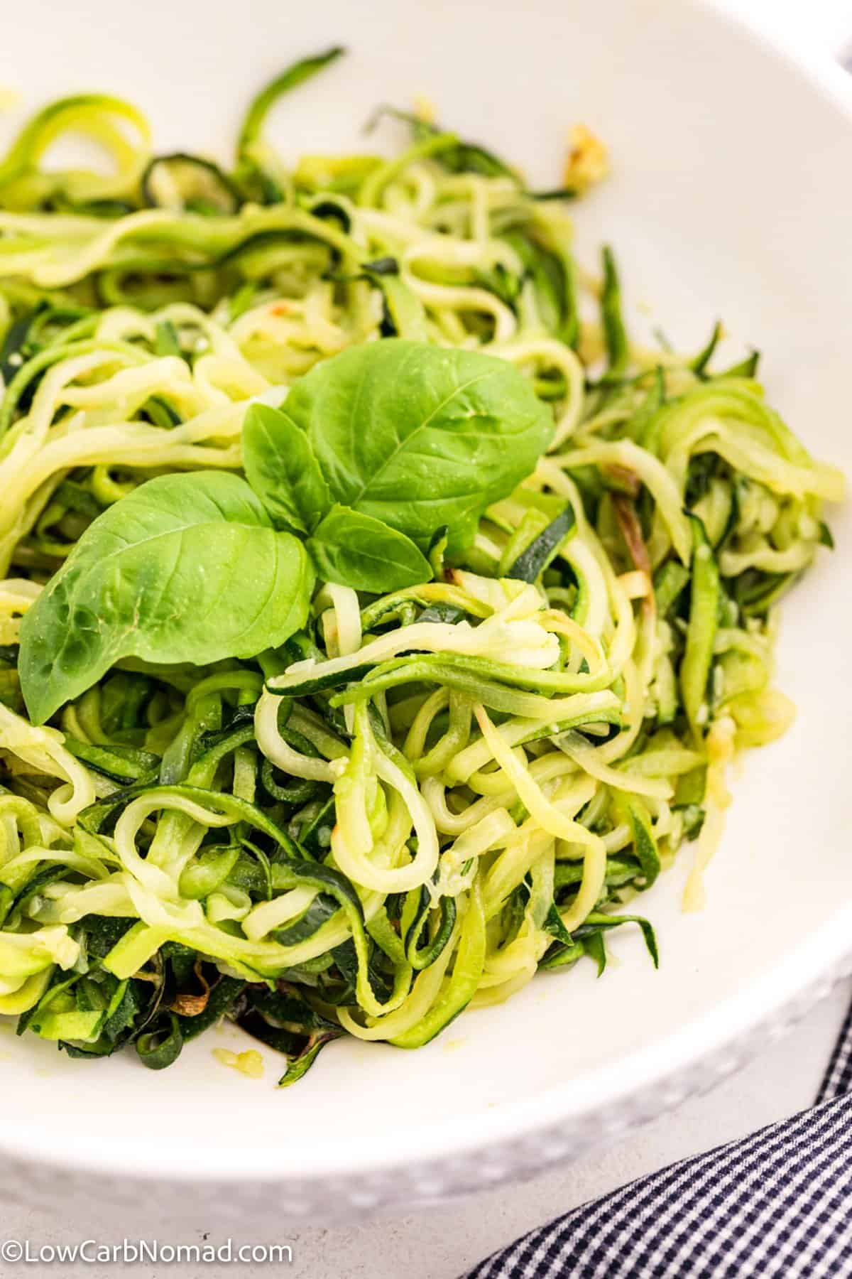 Low Carb Keto Homemade Zucchini Noodles Recipe
