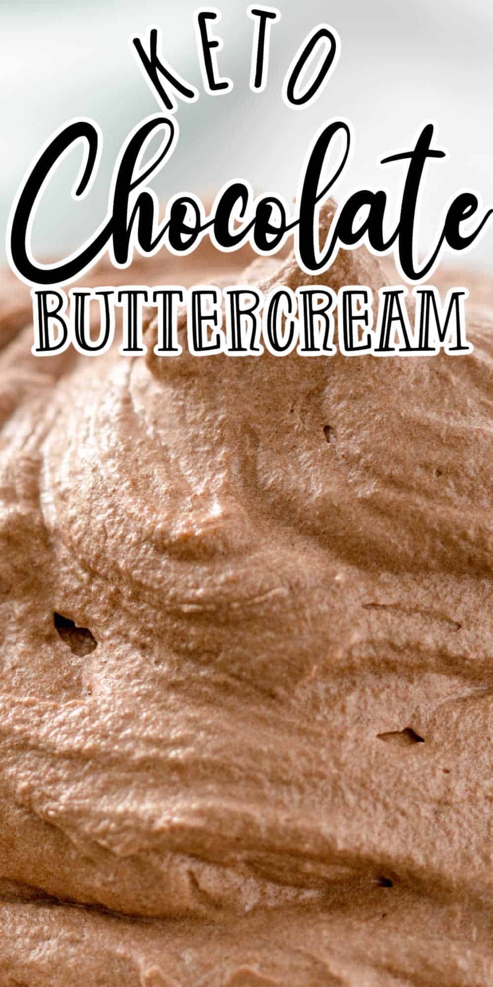Keto and Low Carb Sugar Free Chocolate Buttercream Frosting • Low Carb
