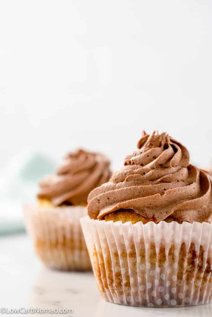 Keto and Low Carb Sugar Free Chocolate Buttercream Frosting • Low Carb Nomad