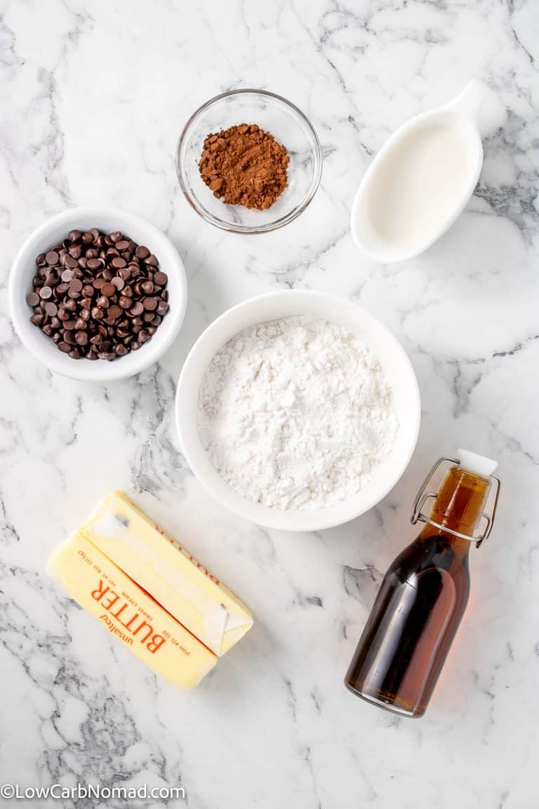 Keto and Low Carb Sugar Free Chocolate Buttercream Frosting • Low Carb