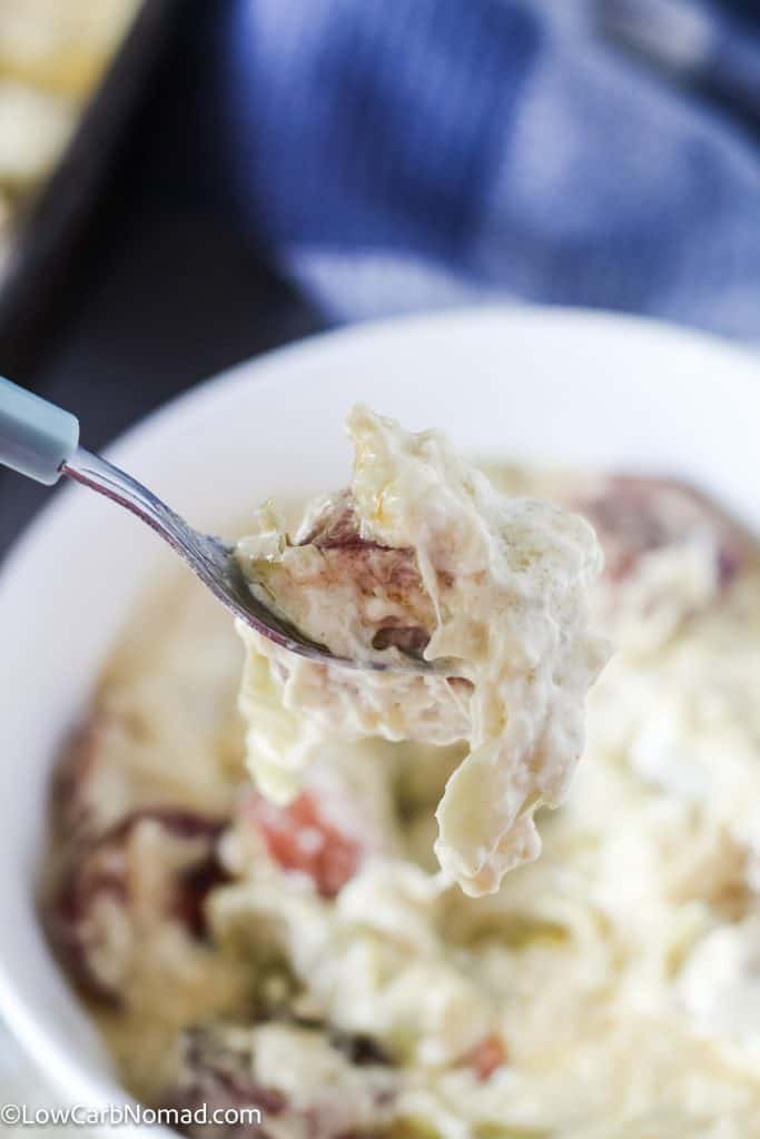 Keto Fettuccine Alfredo with Sausage and Cabbage Noodles