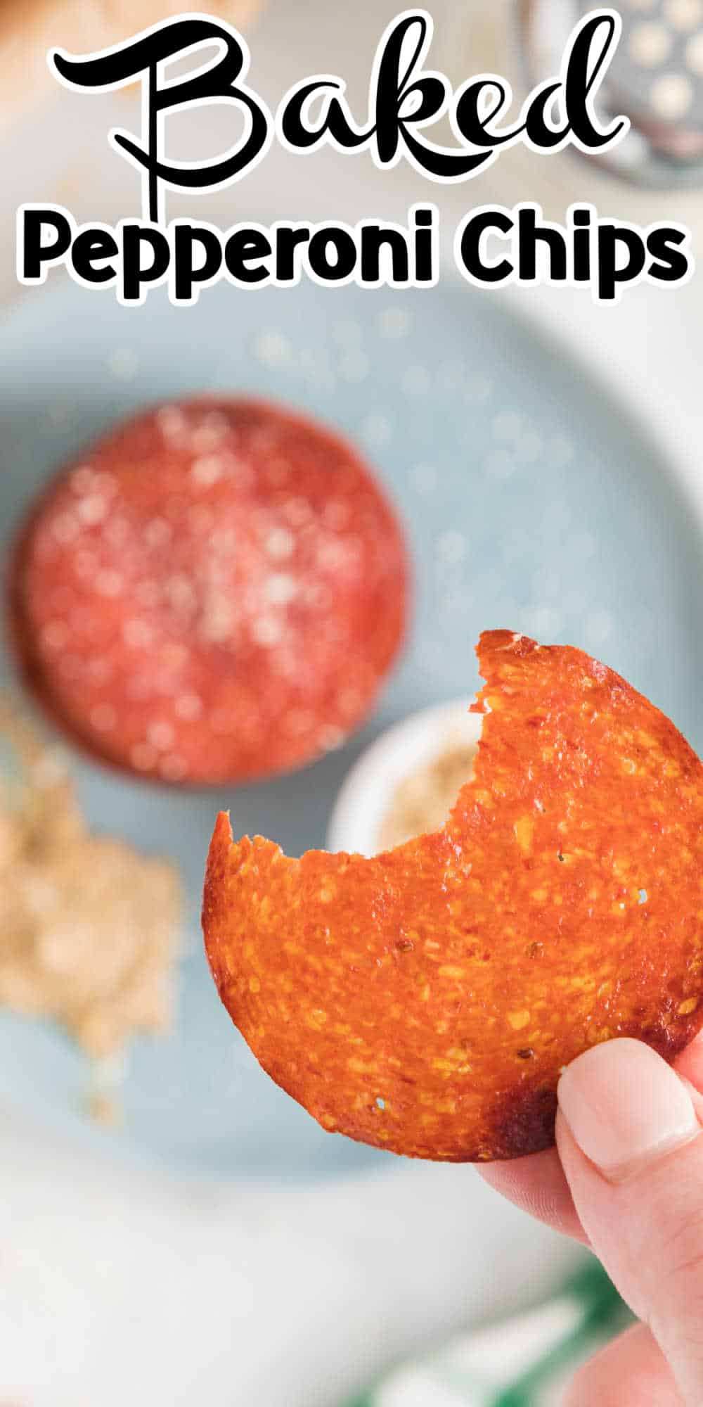 Keto Baked Pepperoni Chips Recipe • Low Carb Nomad