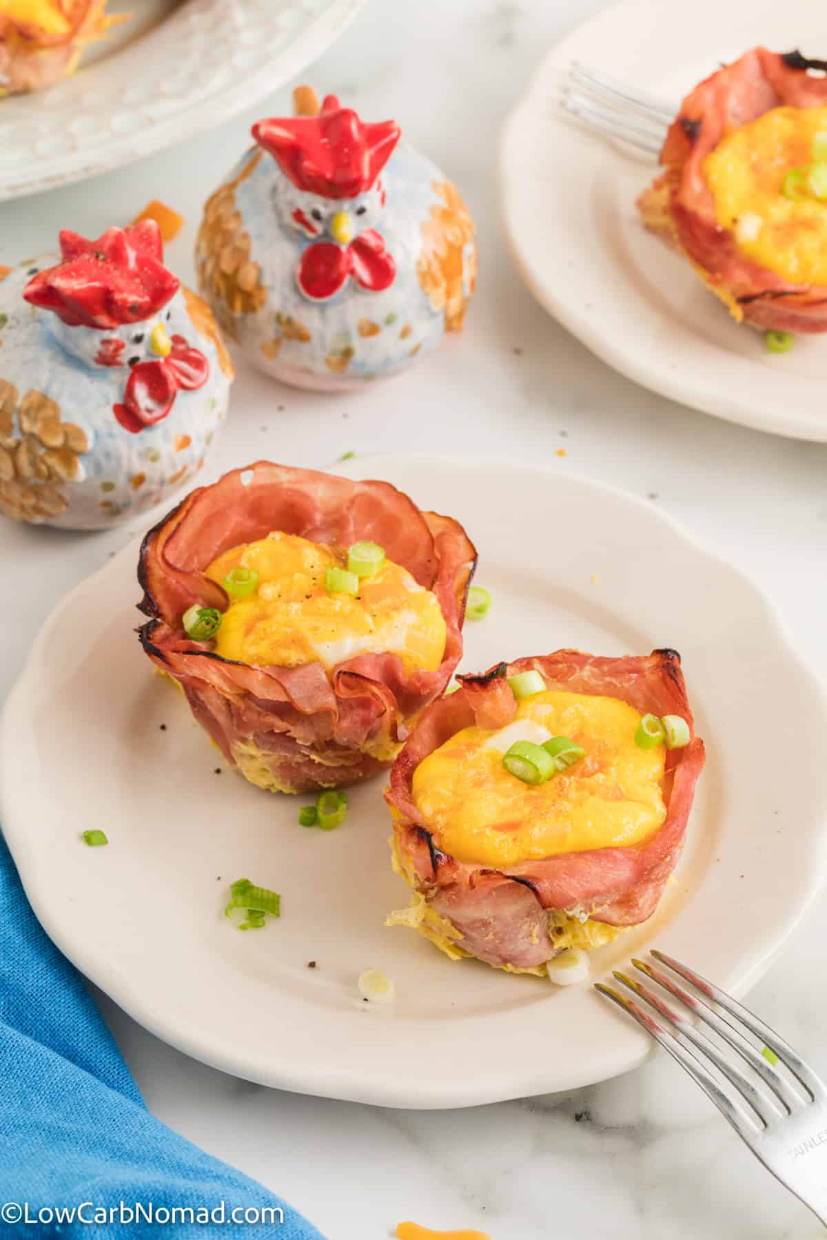 Keto Ham and Cheese Egg Muffin Cups Recipe • Low Carb Nomad