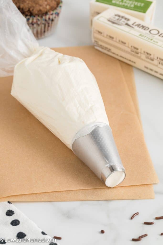 Keto Vanilla Buttercream Frosting Recipe • Low Carb Nomad