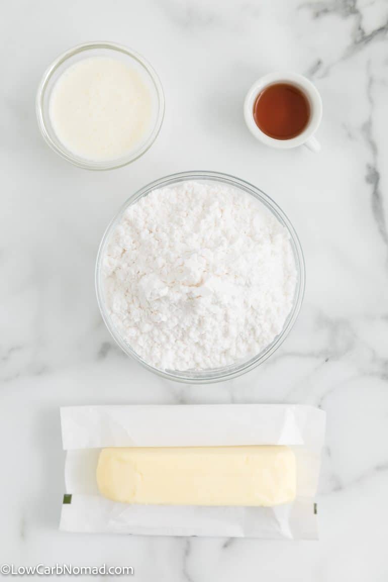 Keto Vanilla Buttercream Frosting Recipe • Low Carb Nomad
