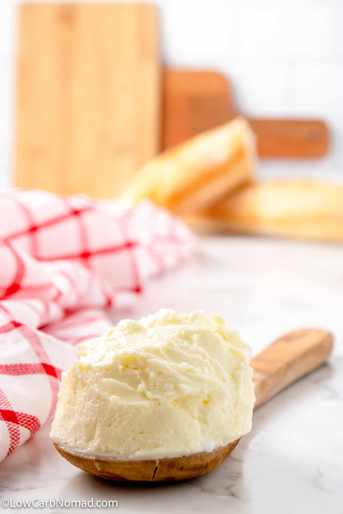 spoonful of homemade butter