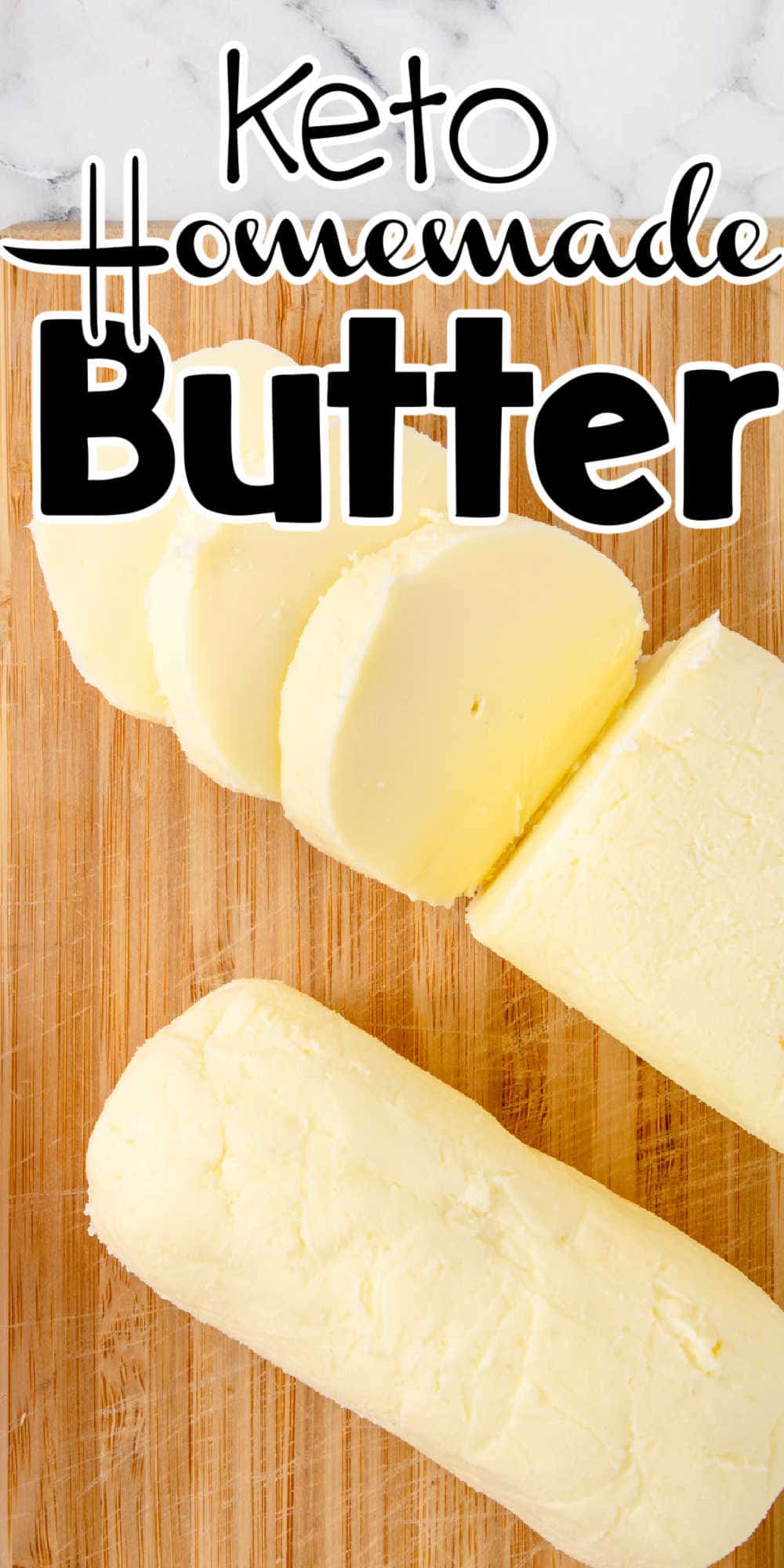 Homemade Keto Butter made with a Stand Mixer