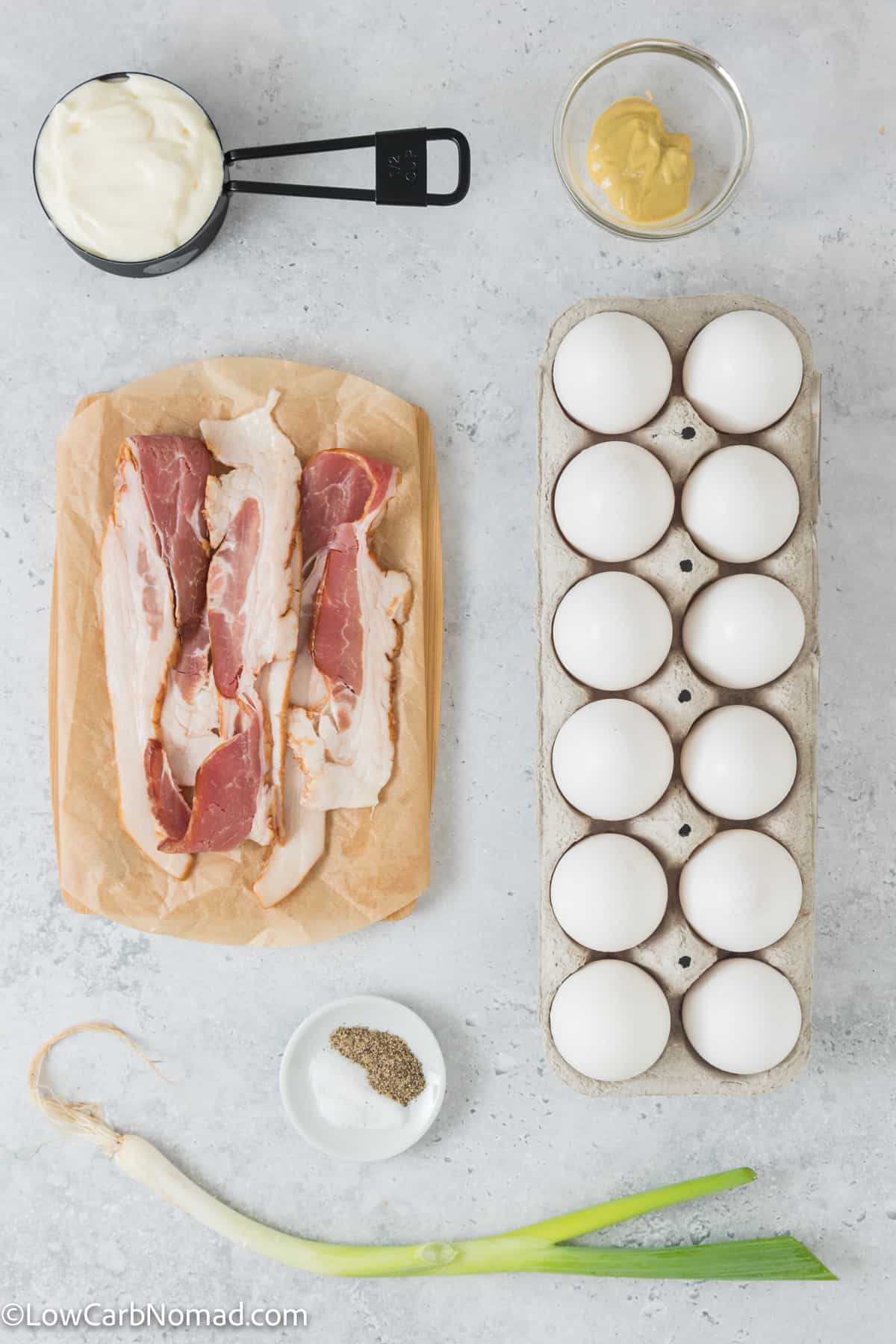 Bacon Deviled Eggs Recipe ingredients