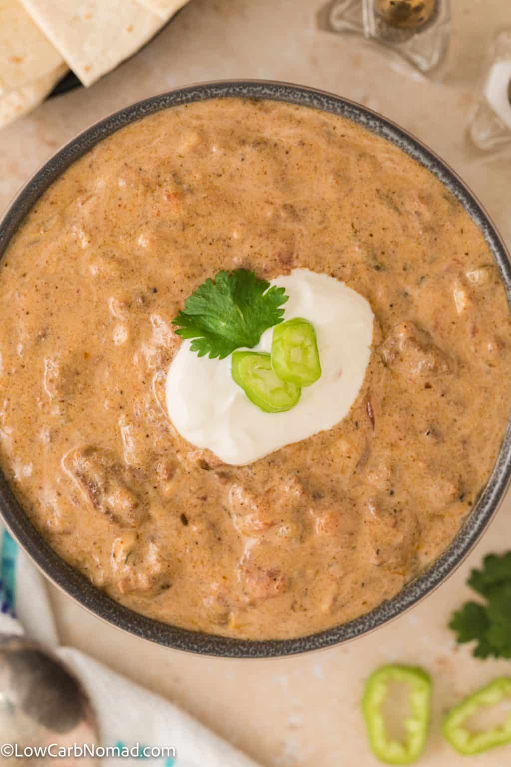 Creamy Taco Soup Recipe (Keto/Low Carb) • Low Carb Nomad