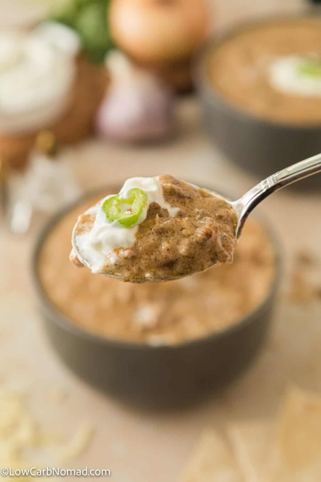 Creamy Taco Soup Recipe (Keto/Low Carb) • Low Carb Nomad