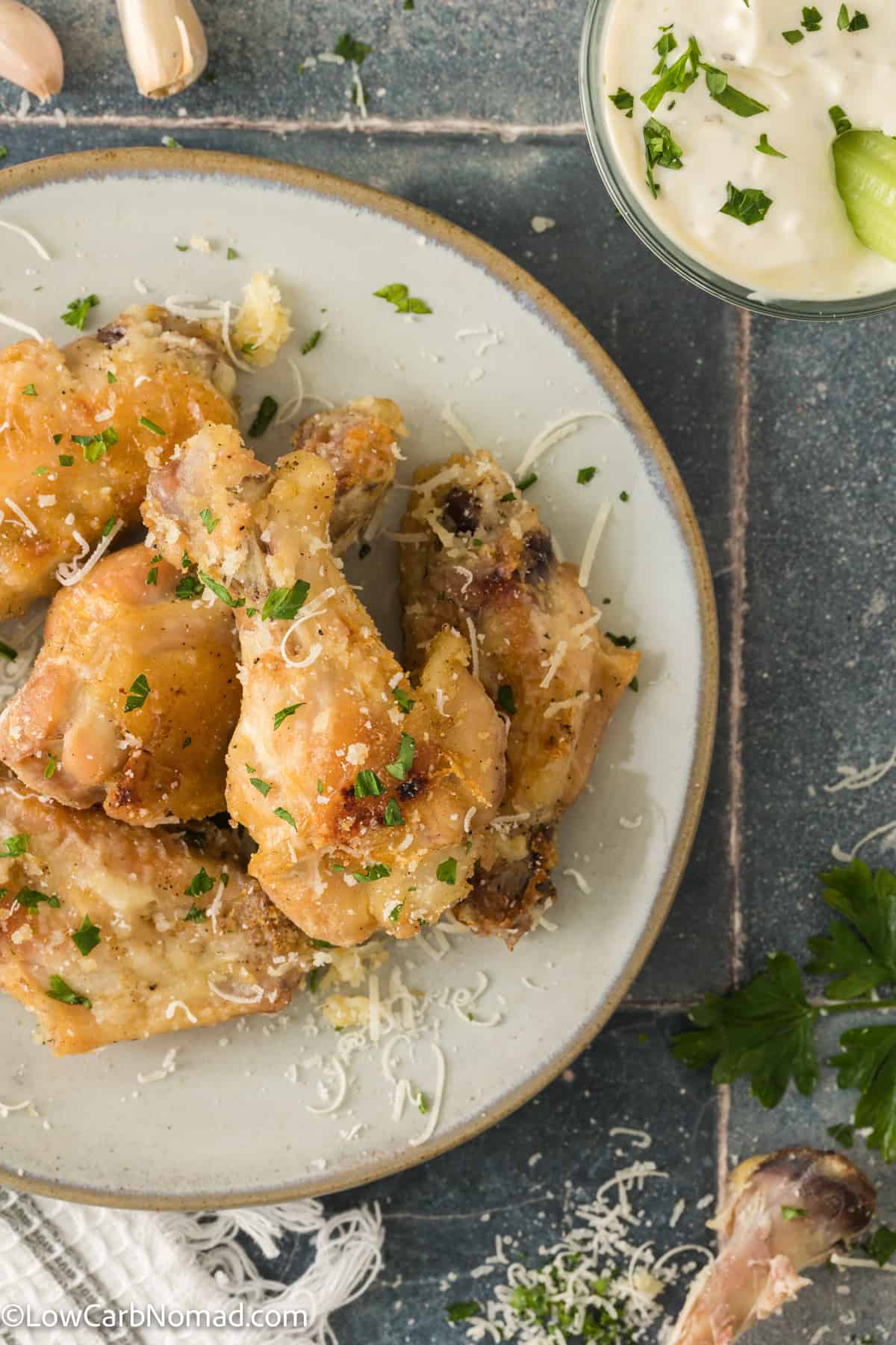 Garlic Parmesan Chicken wings recipe