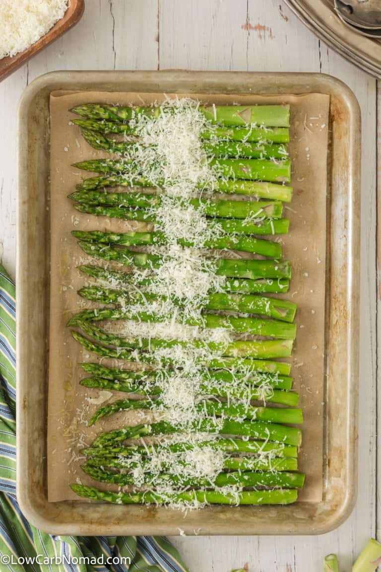 Oven Baked Parmesan Asparagus Recipe • Low Carb Nomad